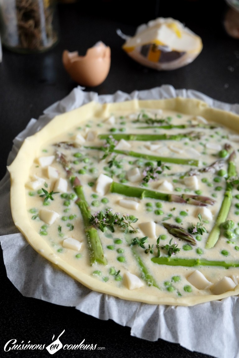 Quiche Printani Re Aux Asperges Et Aux Petits Pois Cuisinons En Couleurs