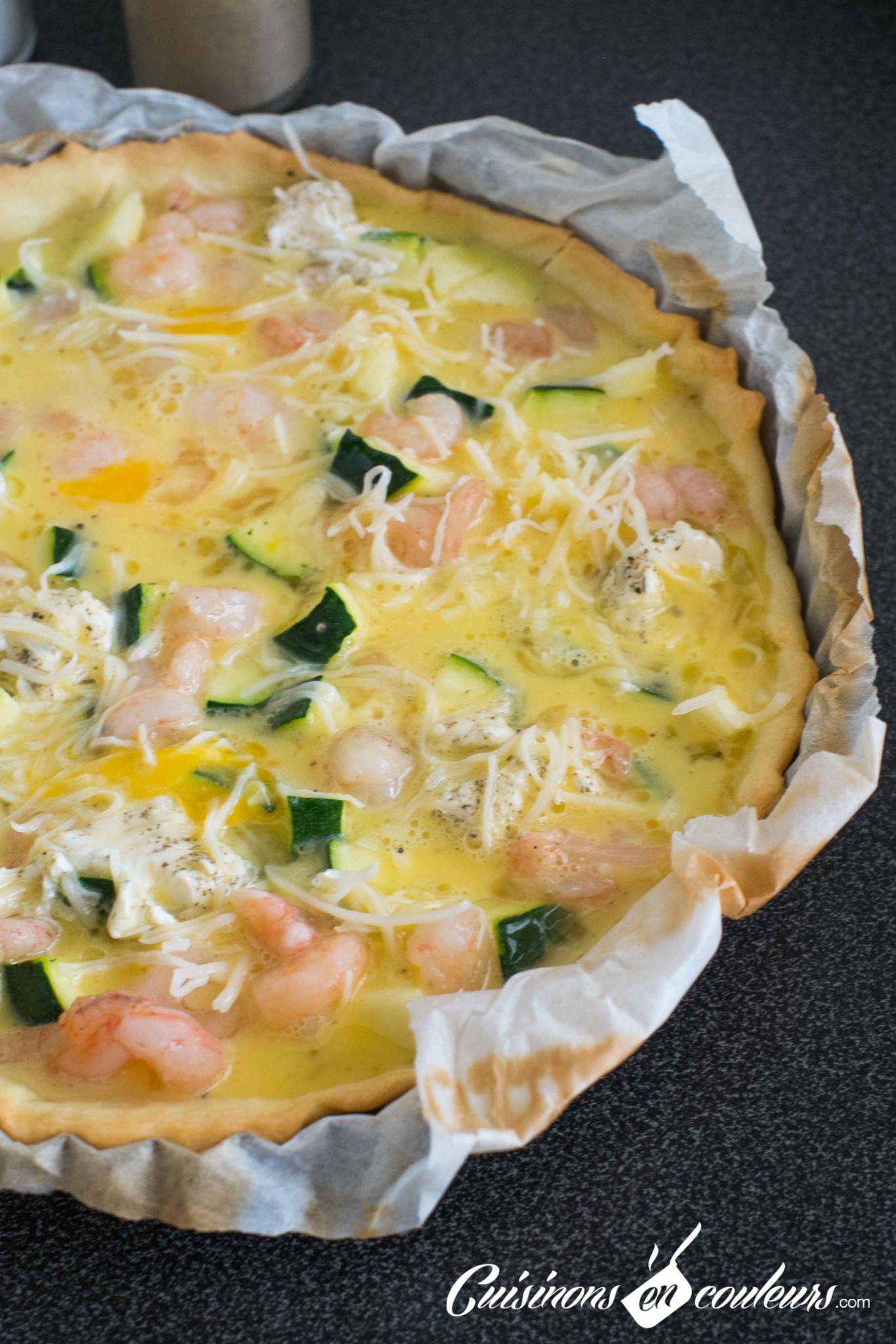 Quiche Aux Crevettes Et Aux Courgettes Cuisinons En Couleurs