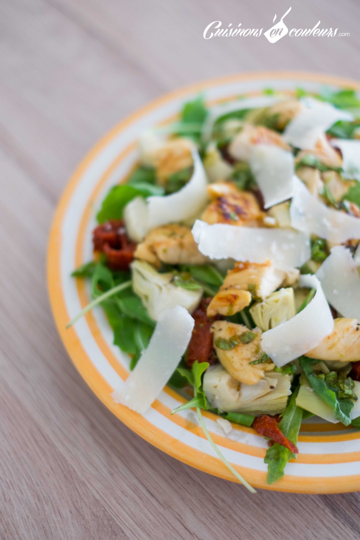 Salade de poulet mariné au citron vert et au miel Cuisinons En Couleurs