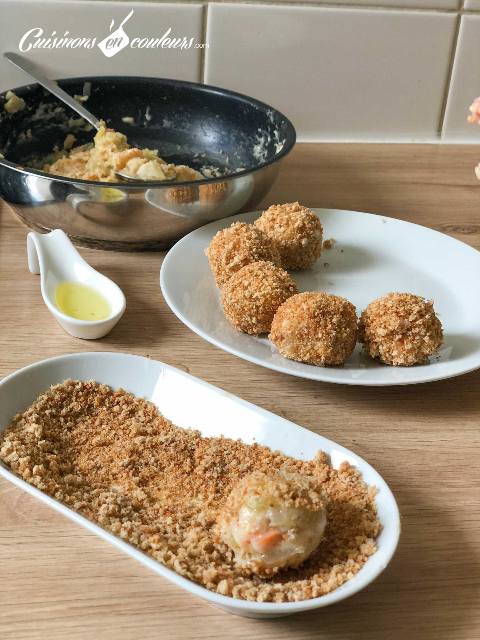 Croquettes De Crevettes Cuisinons En Couleurs