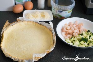 Quiche Aux Crevettes Et Aux Courgettes - Cuisinons En Couleurs