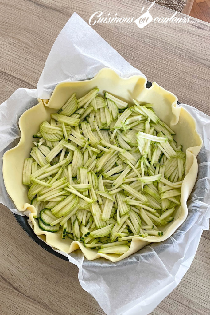 quiche de courgettes et tomates à la feta